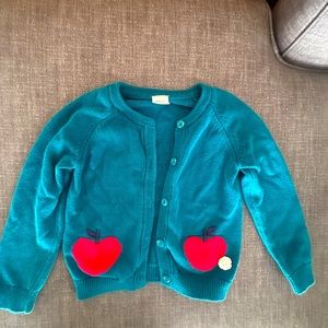 Hanna Andersson girls size 5 button down sweater